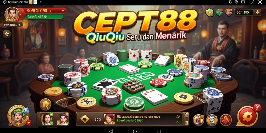 Tampilan gameplay QiuQiu yang seru dan interaktif.
