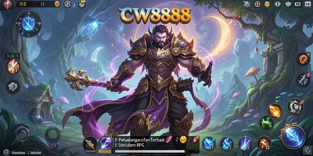 Screenshot gameplay menunjukkan karakter beraksi dalam pertempuran RPG yang seru.