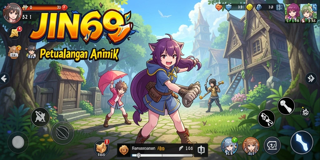 Tampilan gameplay JIN69 yang penuh aksi.