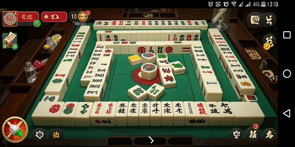 Tangkapan layar gameplay KAWAT4D menampilkan keseruan permainan Mahjong yang mendebarkan.