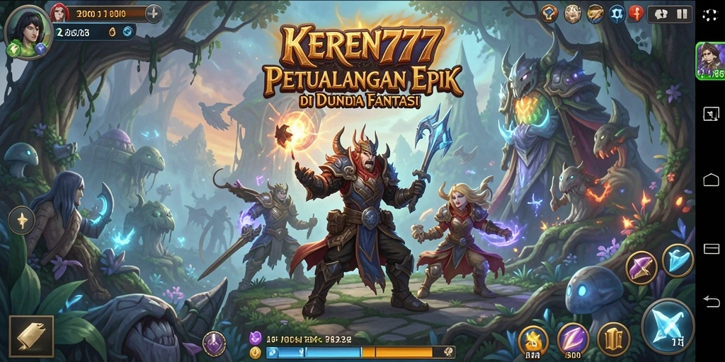 Tampilan gameplay menarik KEREN777 dengan pertarungan seru.