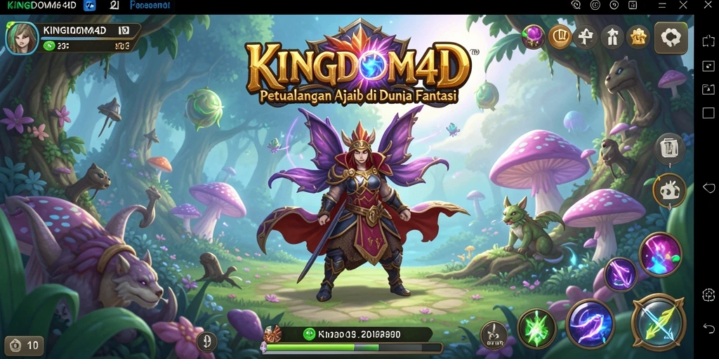 Tangkapan layar menunjukkan aksi seru dalam <strong>KINGDOM4D</strong> saat menjelajahi dunia petualangan.