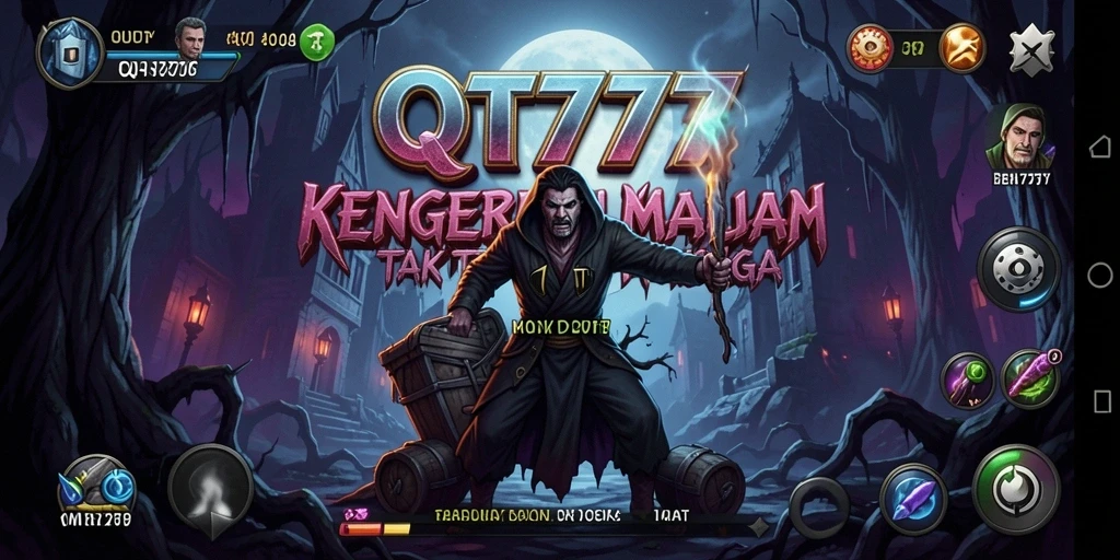 Gameplay QT777 dengan suasana horor yang mencekam dan menegangkan.