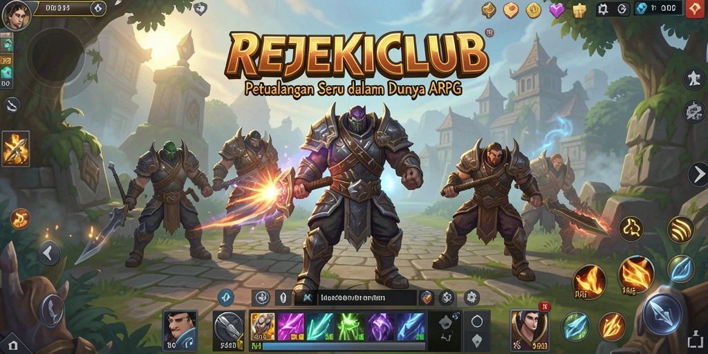 Tampilan gameplay <strong>REJEKICLUB</strong> yang penuh aksi dan petualangan.