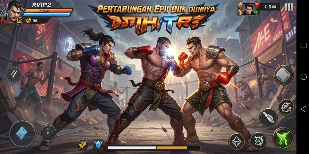 Tampilan gameplay seru dari RVIP2 dengan aksi pertarungan yang memukau.