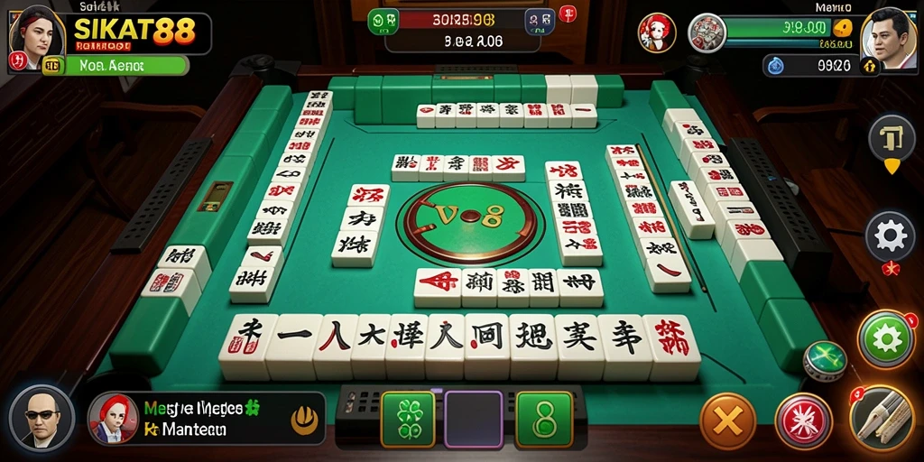 Tampilan gameplay Mahjong yang menarik dan seru.