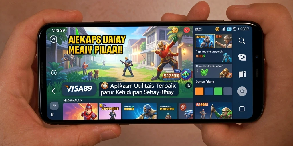 Screenshot utama VISA89 menampilkan antarmuka aplikasi utilitas yang bersih dan mudah diakses.