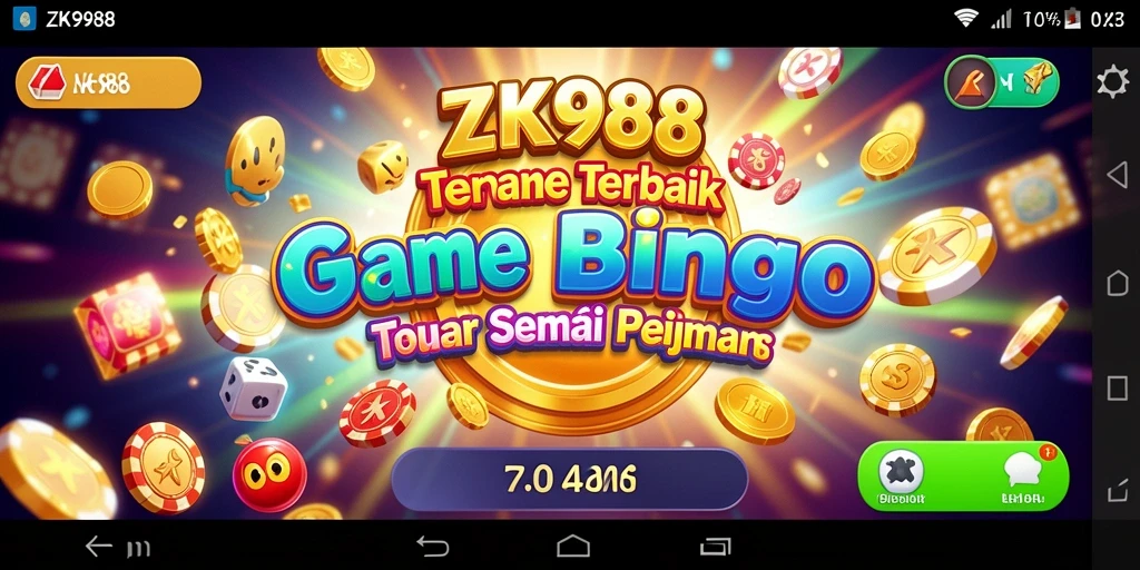 Tampilan gameplay ZK988 dengan suasana Bingo yang seru.