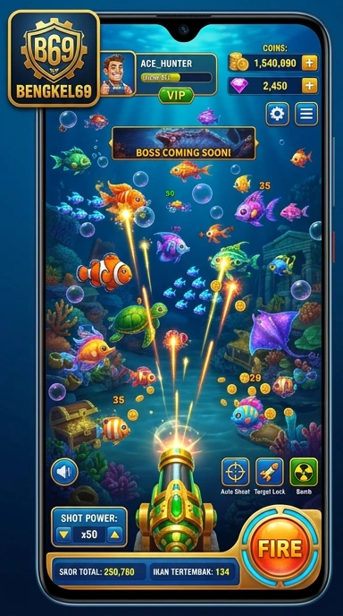 Screenshot dari proses unduh aplikasi di bengkel69.